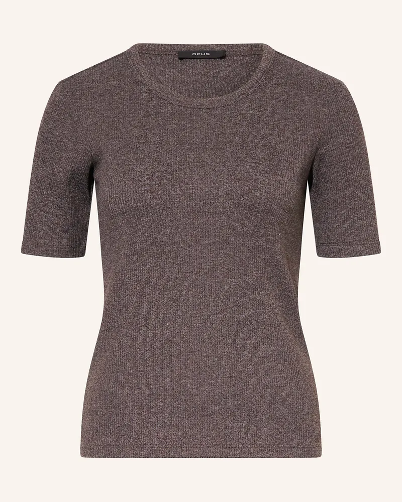 OPUS T-Shirt SULCHEN Dunkelbraun