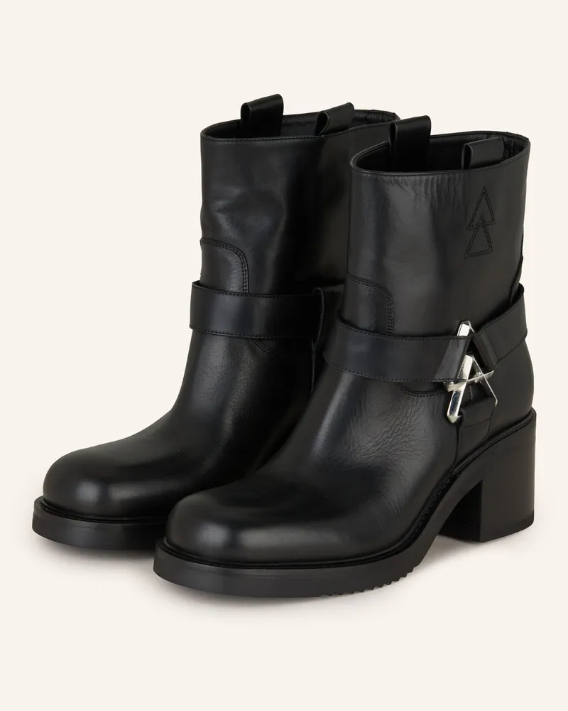 Elena Iachi Biker Boots Schwarz