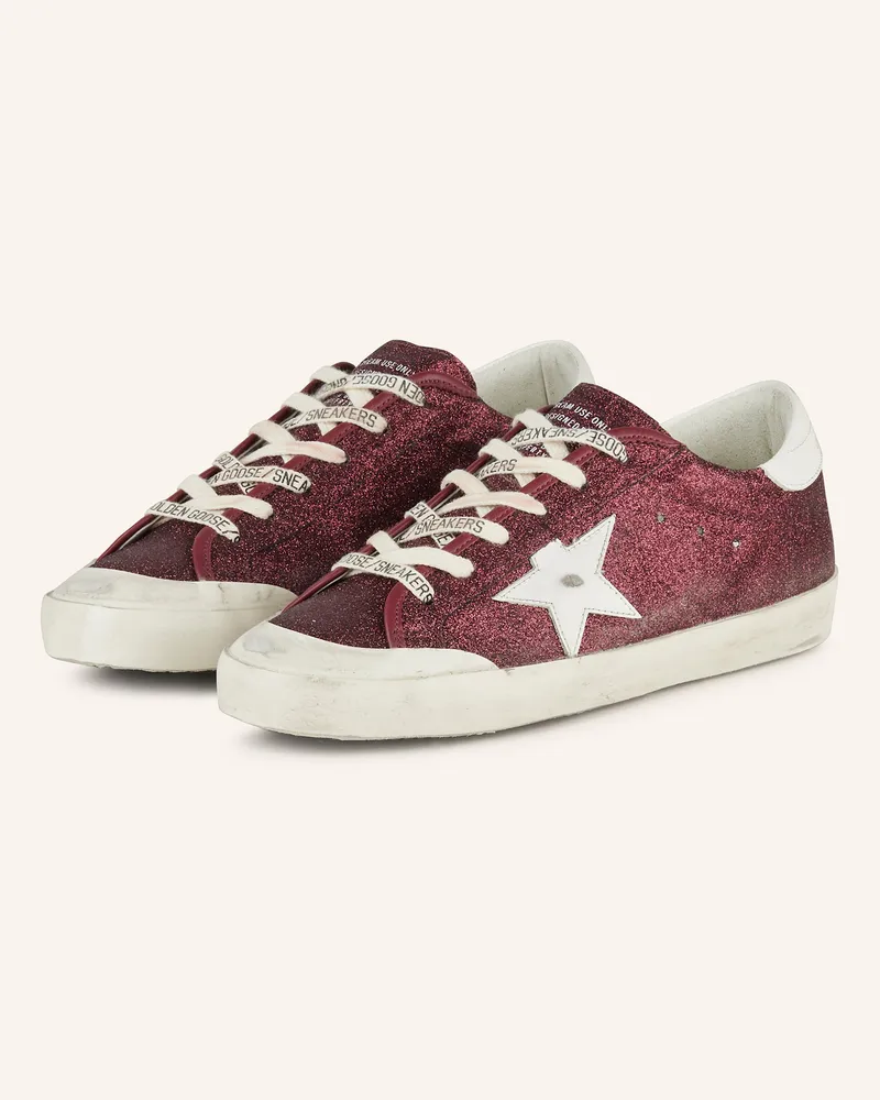 Golden Goose Sneaker SUPER-STAR Dunkelrot