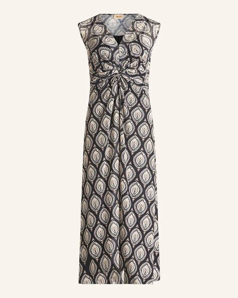 Cartoon Mesh-Kleid Schwarz