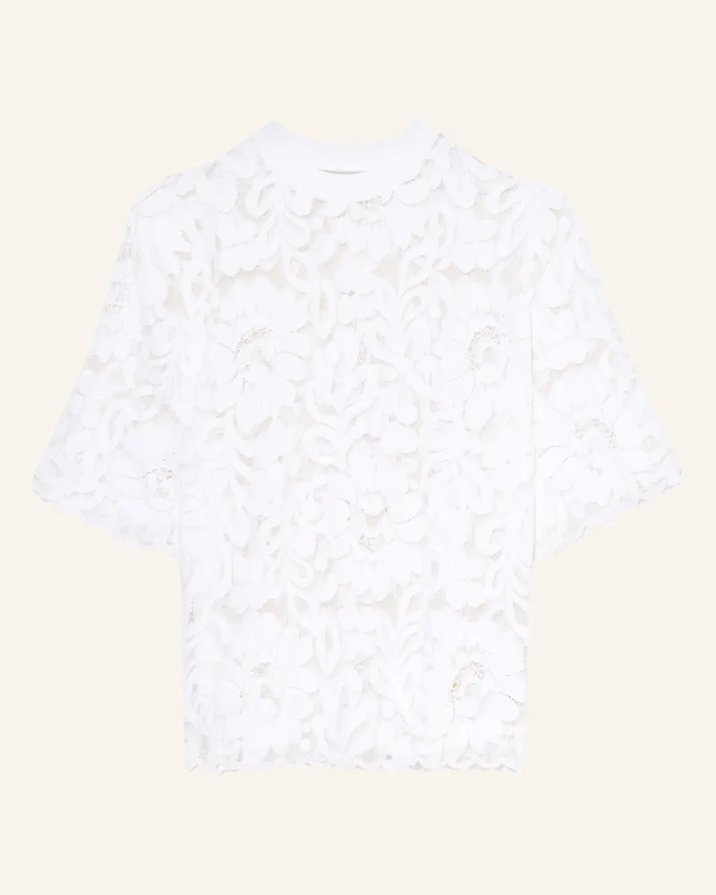 AllSaints T-Shirt Amelie Aus Spitze weiss Weiss