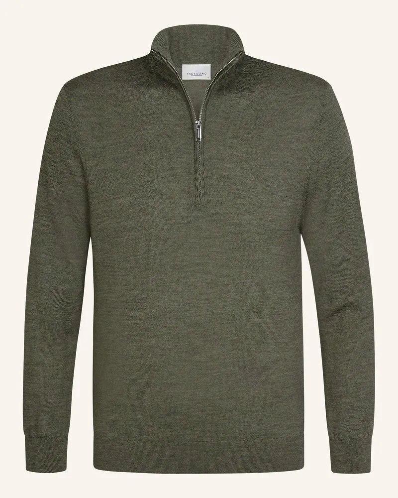 Profuomo Pullover gruen Dunkelgrün