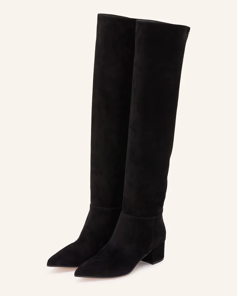 Gianvito Rossi Overknee-Stiefel schwarz Schwarz