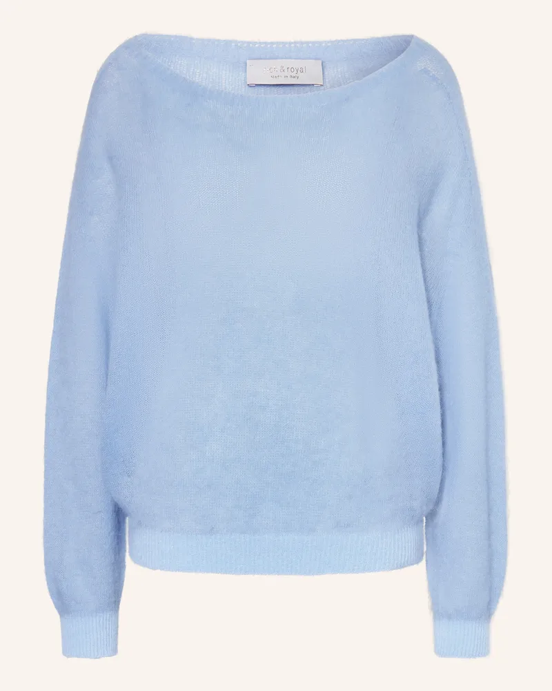 Rich&Royal Pullover mit Alpaka Hellblau