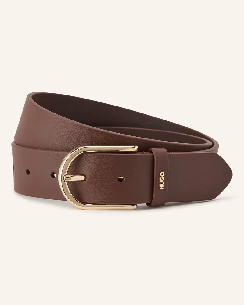HUGO BOSS Ledergürtel Zoey braun Dunkelbraun