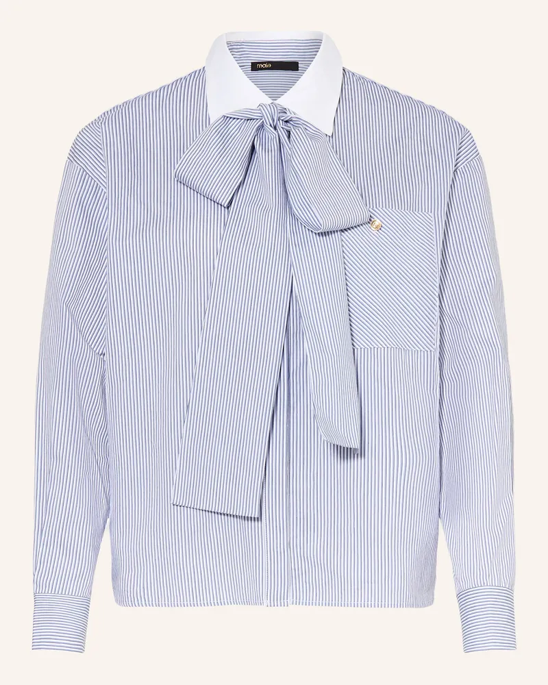 Maje Hemdbluse CHELIERE mit abnehmbarer Schluppe Weiss