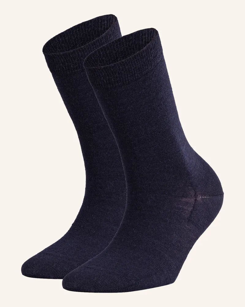 Falke 2er-Pack Socken Softmerino blau 6379