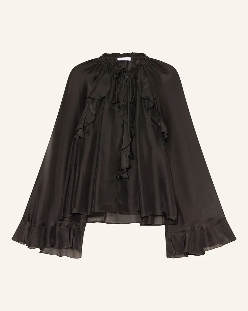 Mrs & HUGS Blusenshirt mit Volants Schwarz