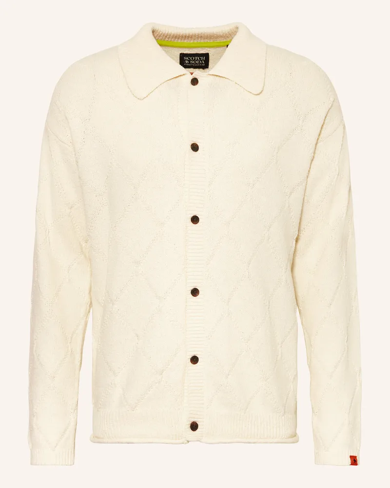 Scotch&Soda Strickjacke weiss Ecru