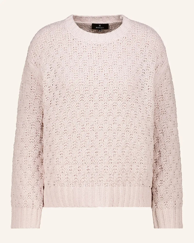 monari Pullover Mit Glitzergarn rosa Hellrosa