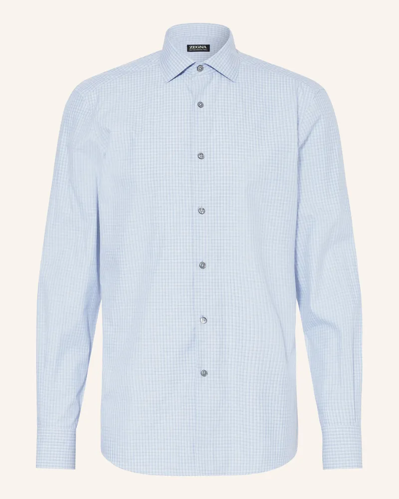 Ermenegildo Zegna Hemd Regular Fit blau Hellblau