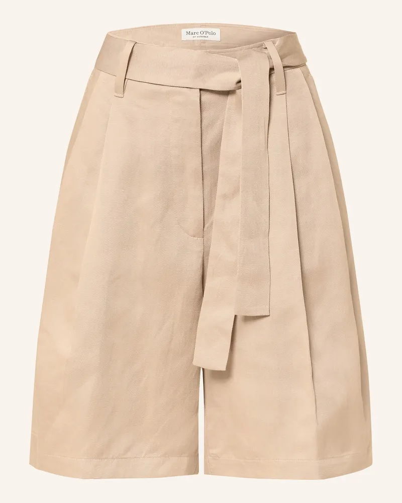Marc O'Polo Shorts Mit Leinen beige Beige