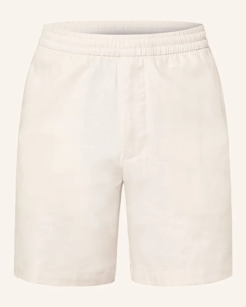 Calvin Klein Shorts Mit Leinen weiss Beige