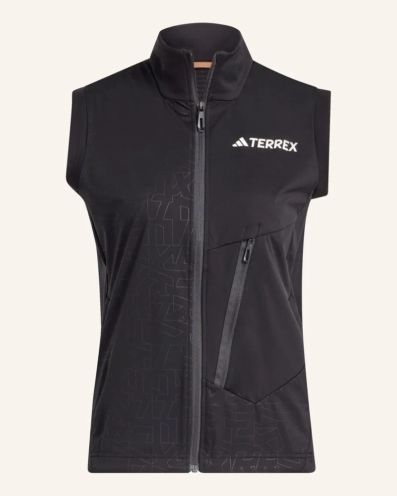 adidas Terrex Xperior Cross-Country Ski Softshell-Weste schwarz Schwarz