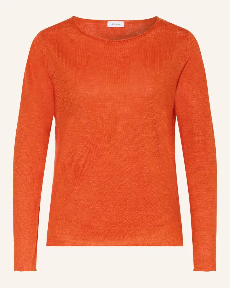 Darling Harbour Leinenpullover orange Orange