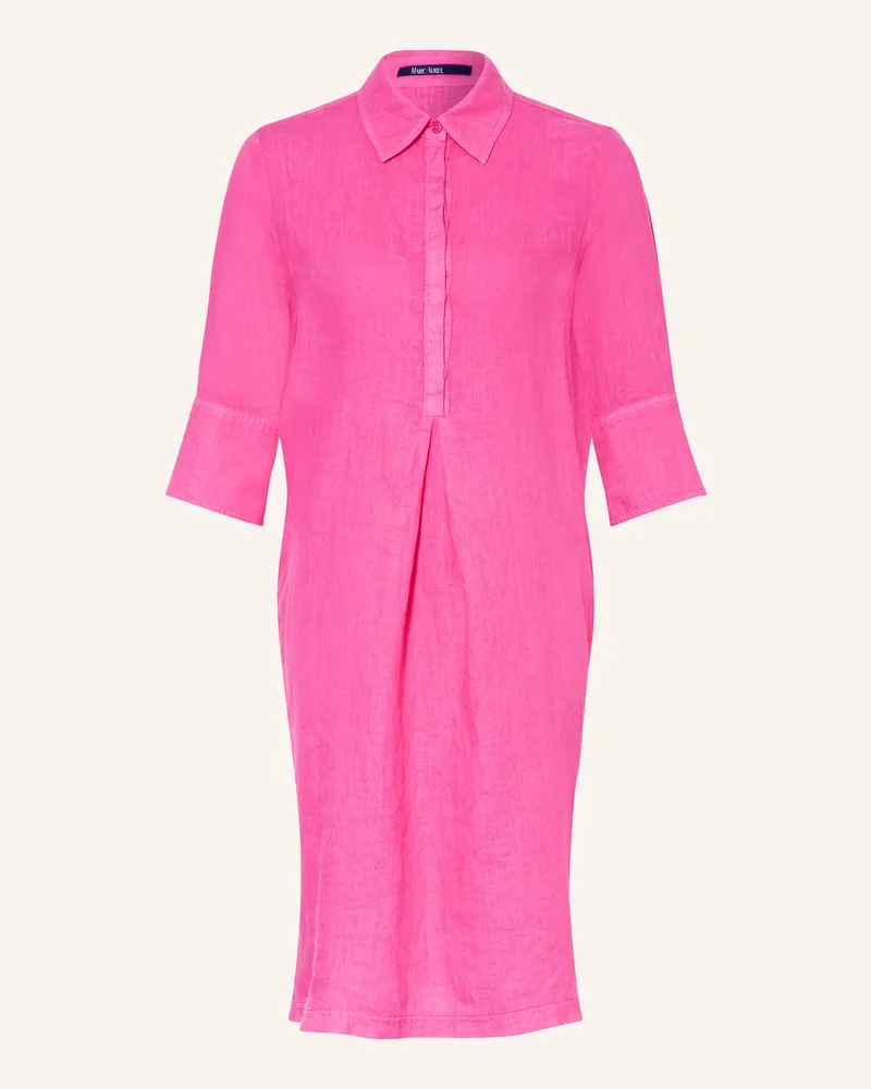 MARC AUREL Leinenkleid mit 3/4-Arm Pink