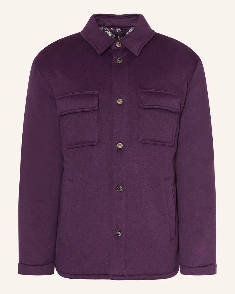 Etro Cashmere-Overjacket Lila