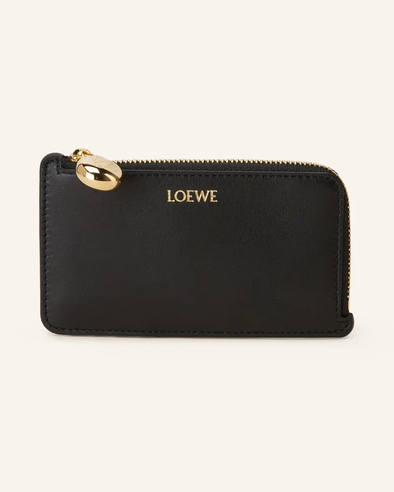 Loewe Kartenetui Pebble schwarz Schwarz