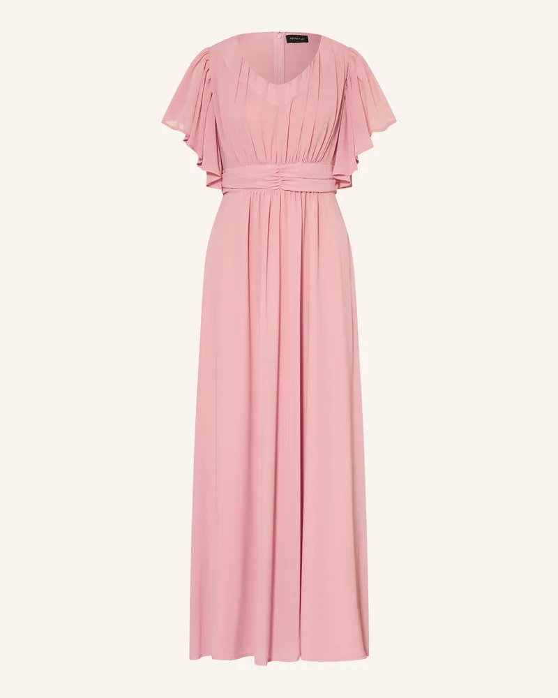 Apart Abendkleid mit Rüschen und Volants Rosé