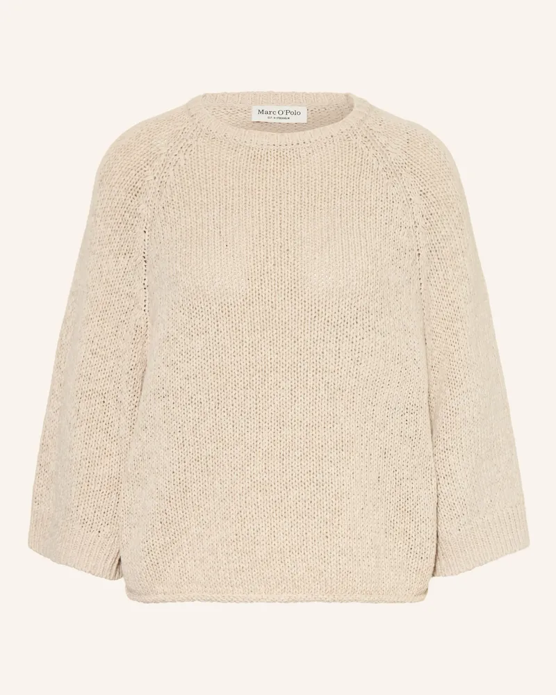 Marc O'Polo Pullover Mit 3/4-Arm beige Hellbraun