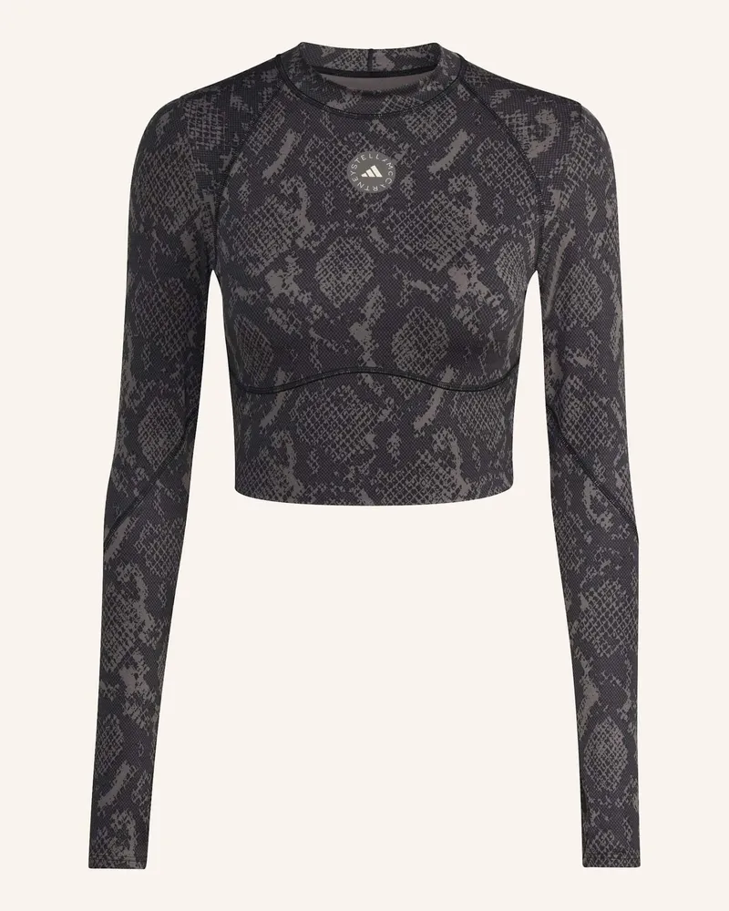 adidas Cropped-Longsleeve Adidas By Stella Mccartney braun Grau
