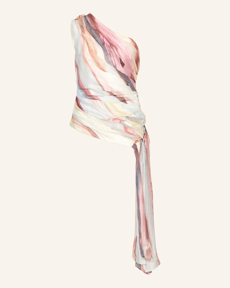 Aje. One-Shoulder-Top Capture Mit Schmuckperlen rosa Pink
