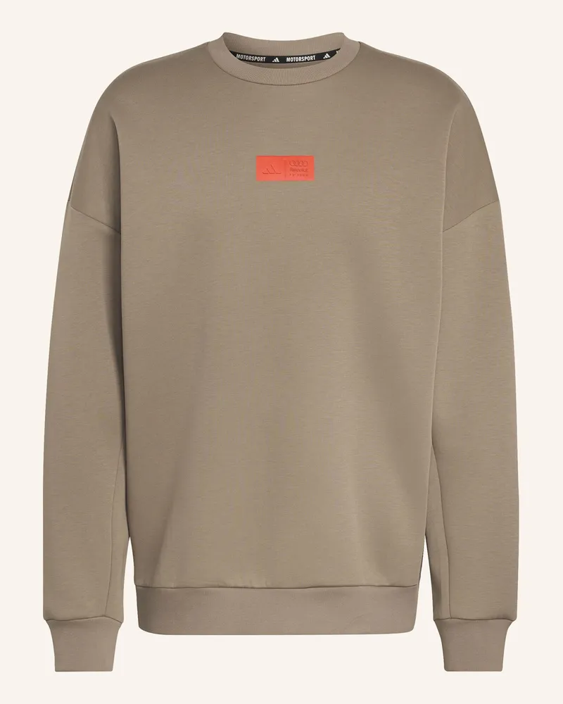 adidas AUDI REVOLUT F1 TEAM ELEVATED CREW SWEAT SWEATSHIRT Braun