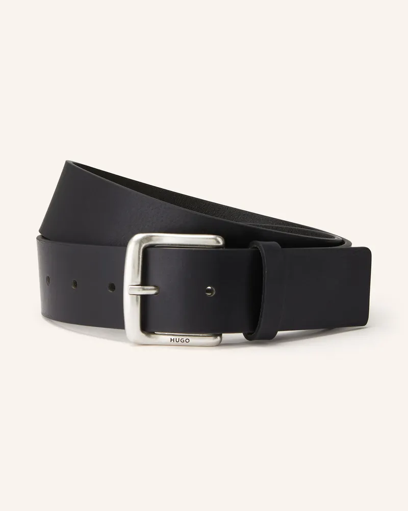 HUGO BOSS Ledergürtel GEFFREY Schwarz