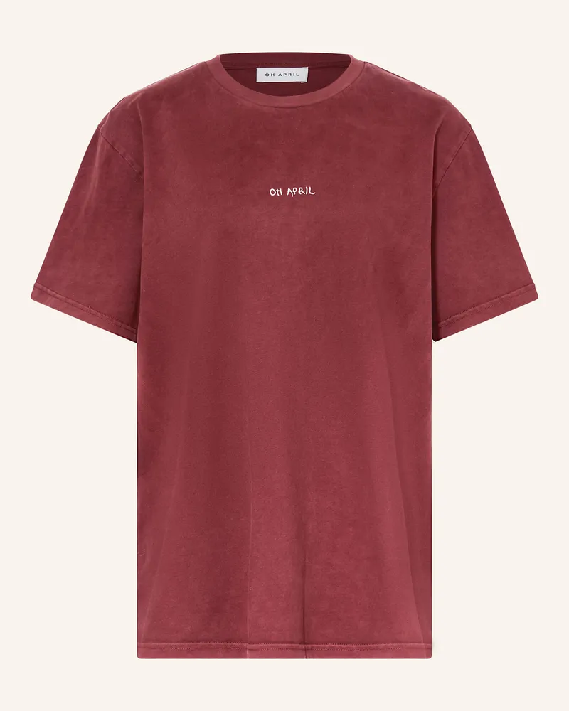 OH APRIL T-Shirt OWN MAGIC Dunkelrot
