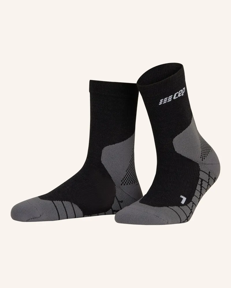 CEP Trekking-Socken Light Merino Compression - Mid Cut schwarz 301