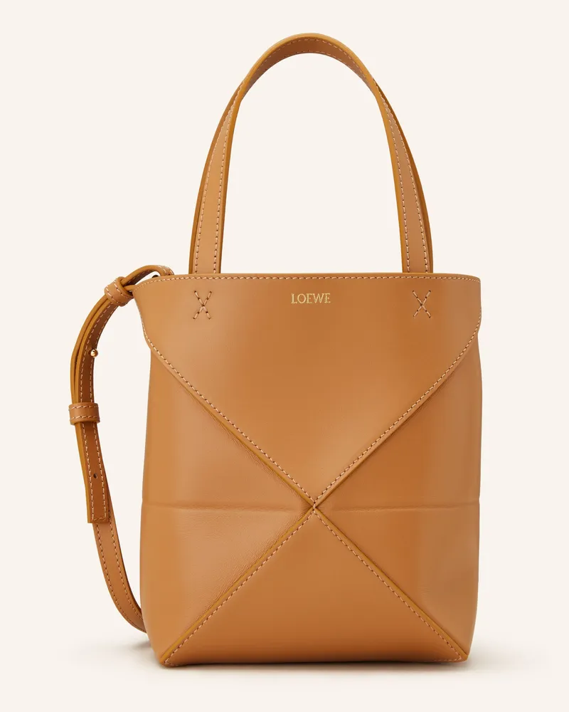 Loewe Handtasche PUZZLE TOTE MINI Hellbraun