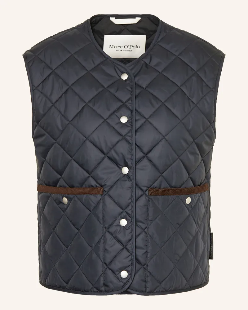 Marc O'Polo Steppweste blau Dunkelblau