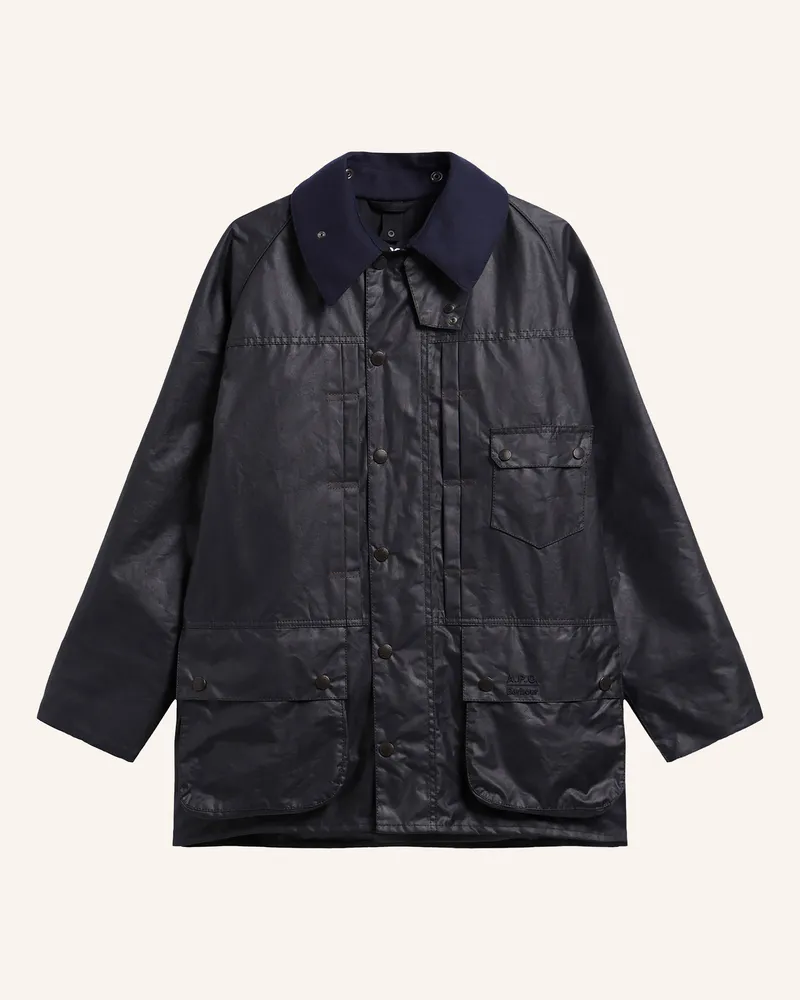 Barbour Fieldjacket Beaufort Mit Abnehmbarer Kapuze blau Dunkelblau