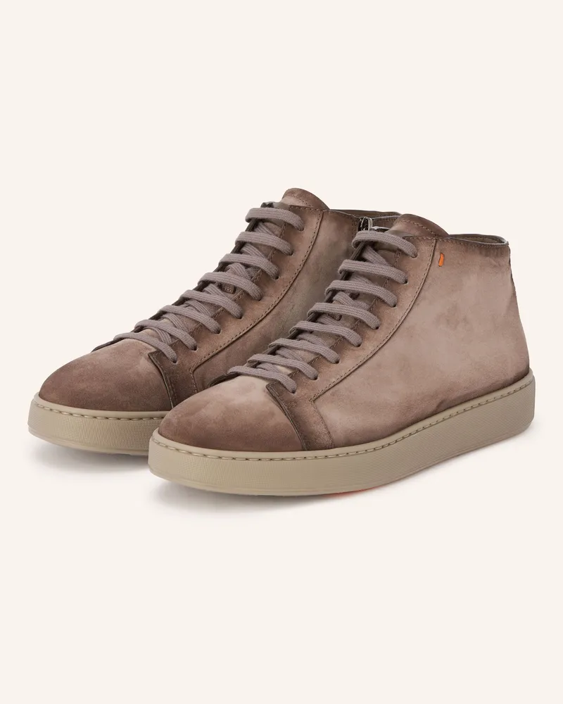 Santoni High-Top-Sneaker Dump beige Taupe