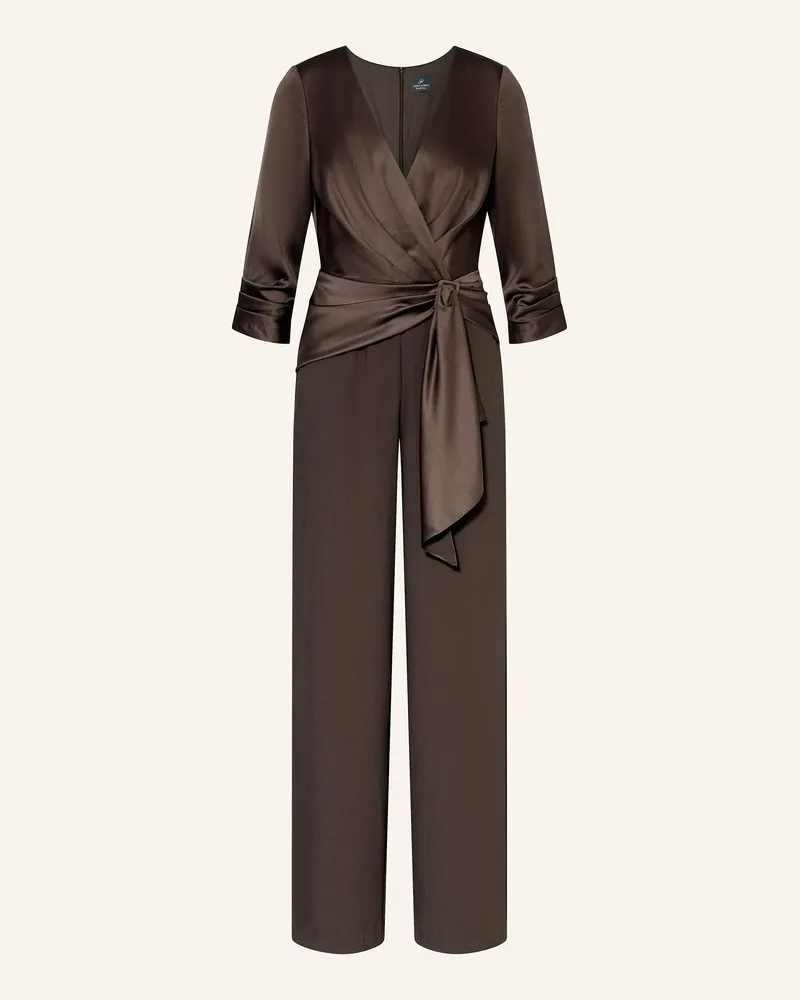 Adrianna Papell Jumpsuit im Materialmix Dunkelbraun