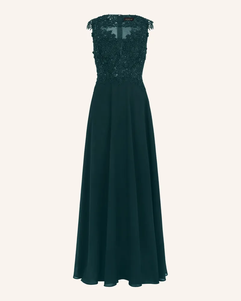 Apart Abendkleid Mit Spitze gruen Dunkelgrün