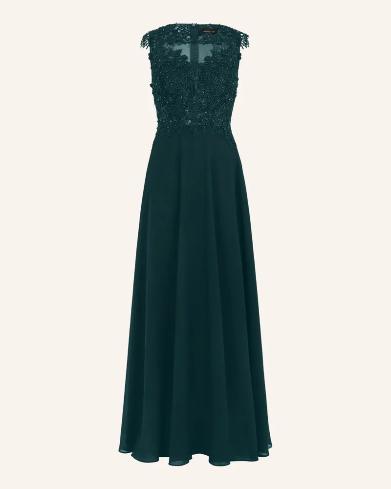 Apart Abendkleid Mit Spitze gruen Dunkelgrün