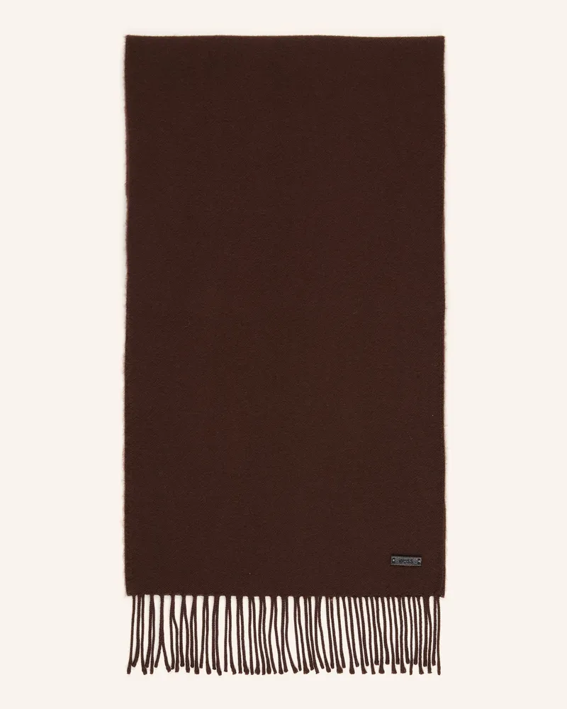 HUGO BOSS Schal Naster braun Dunkelbraun