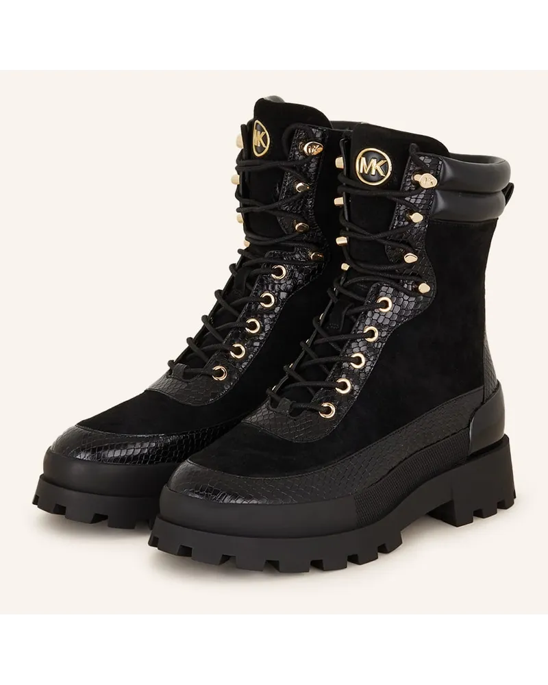 Michael Kors Schnürboots ROWAN - 001 BLACK Schwarz