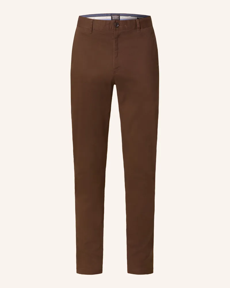 Scotch&Soda Chino MOTT Super Slim Fit Braun