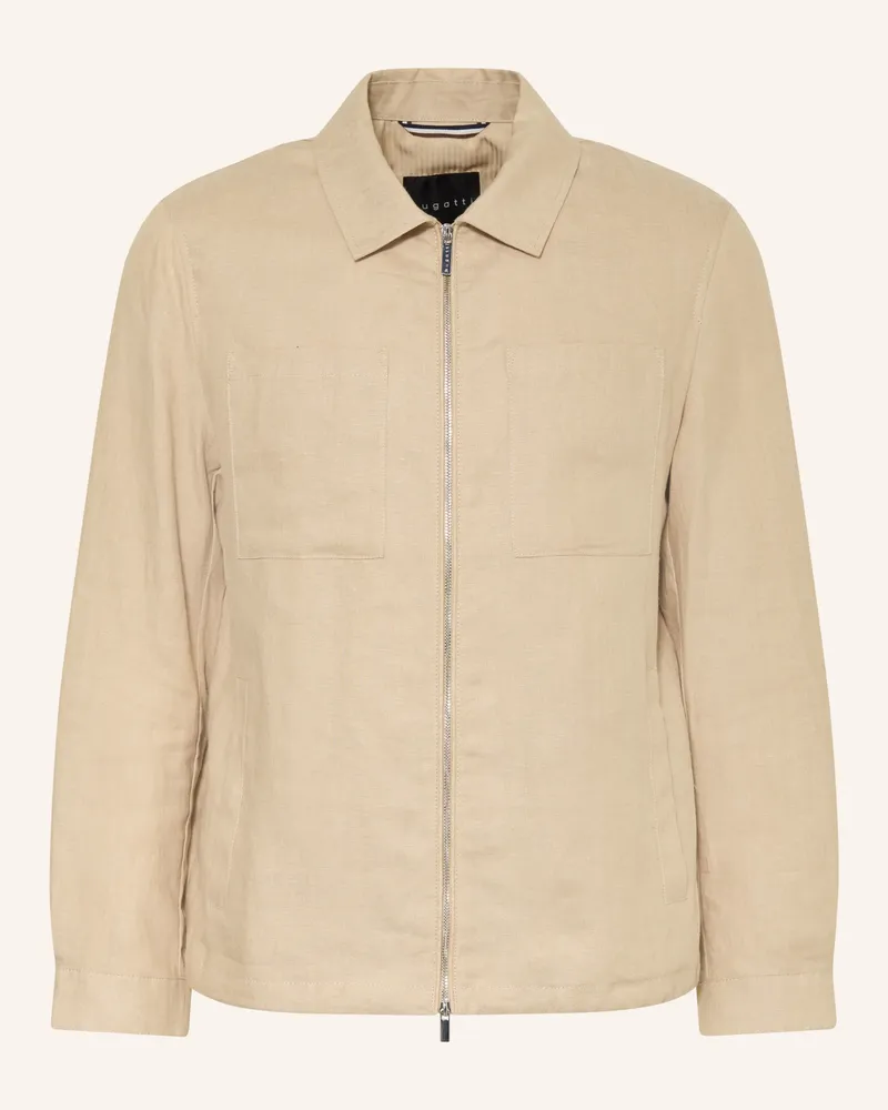 Bugatti Leinen-Blouson beige Beige