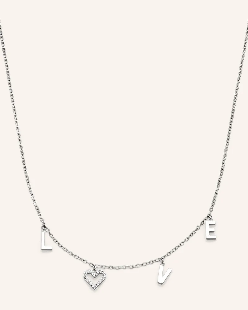 S.Oliver Halskette  aus  Edelstahl Silber