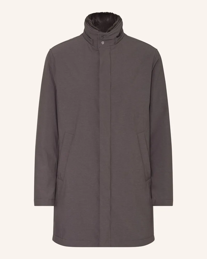 Herno Parka Mit Abnehmbarem Kunstfell Und Abnehmbarer Kapuze braun Braun