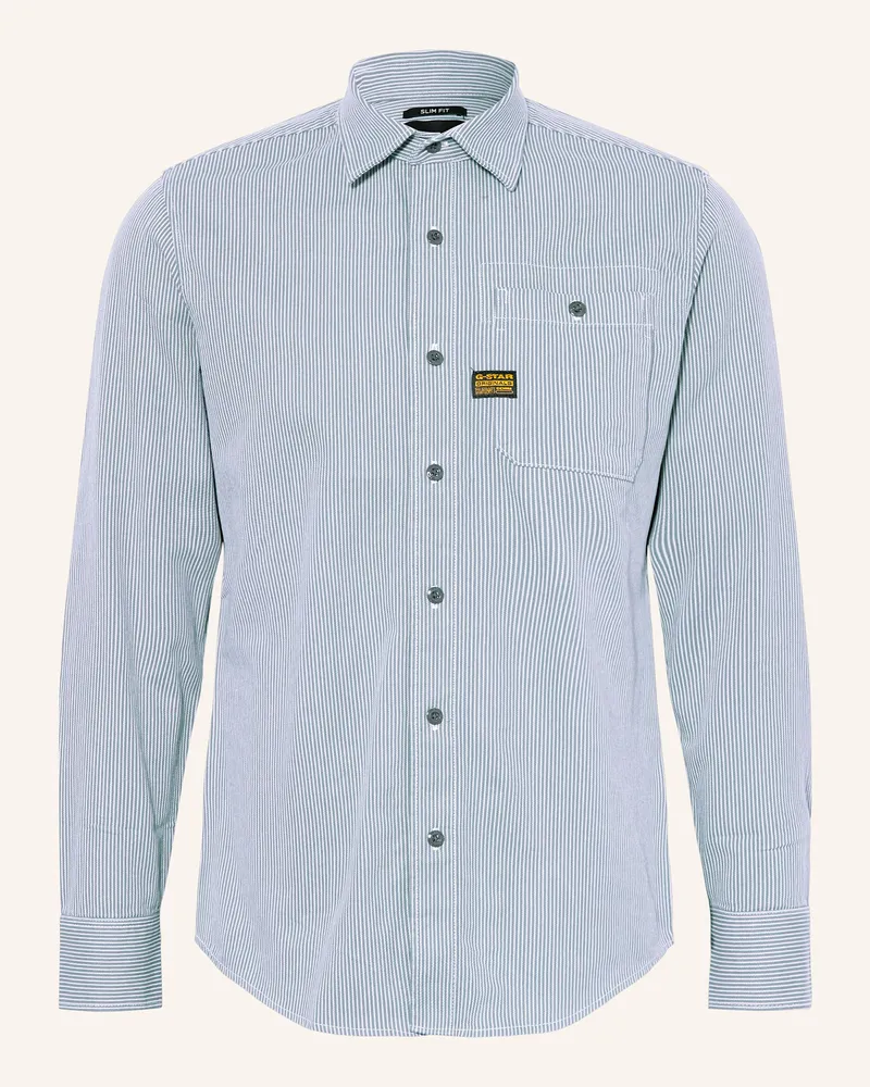 G-STAR RAW Hemd BRISTUM 2.0 Slim Fit Weiss