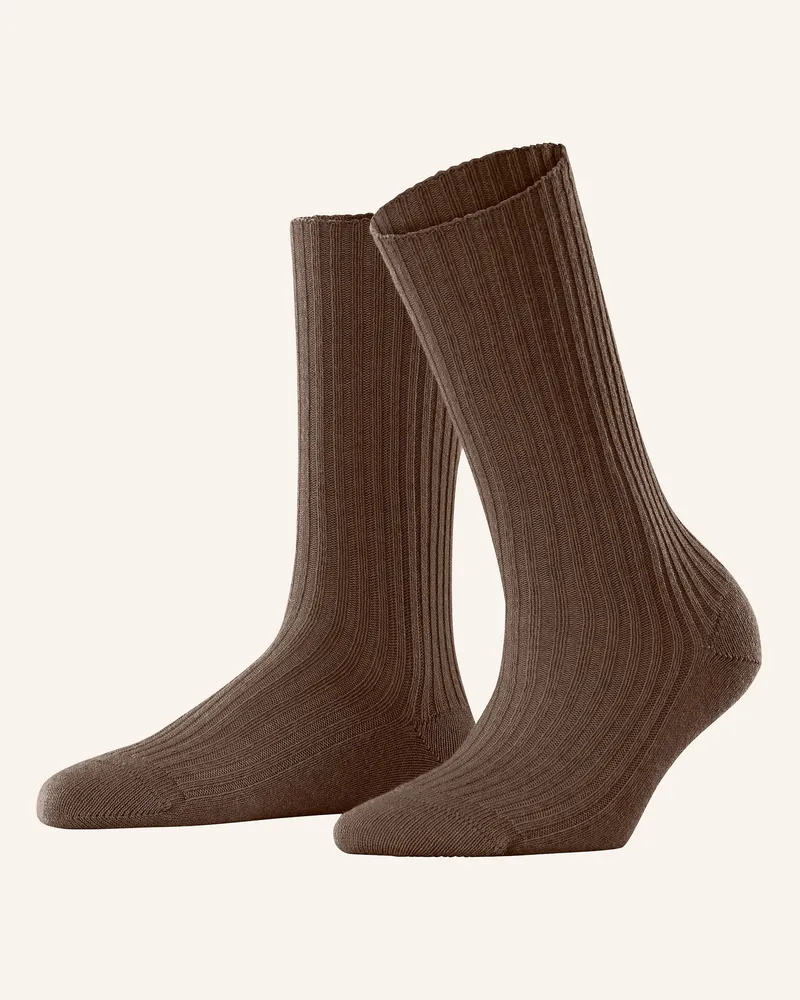 Falke Strümpfe Cosy Wool Boot Mit Merinowolle braun 5520