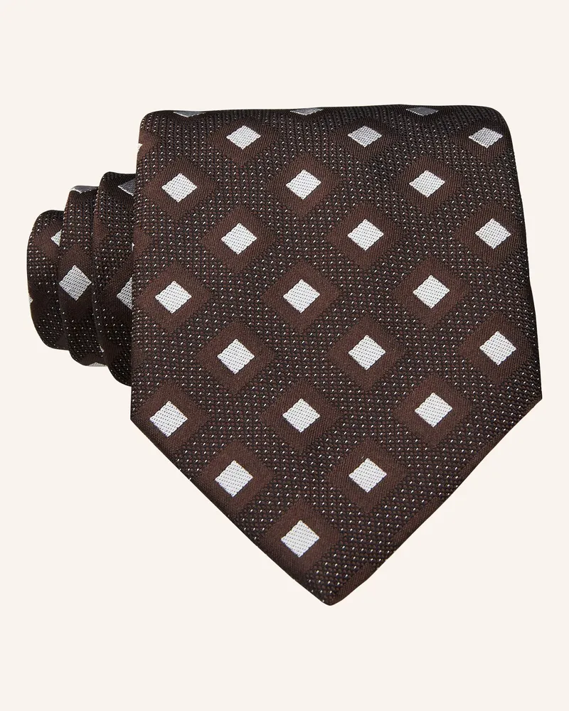 HUGO BOSS Krawatte Dunkelbraun
