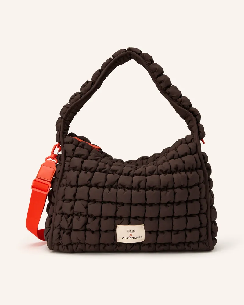 UNIO Schultertasche BUBBLE Dunkelbraun