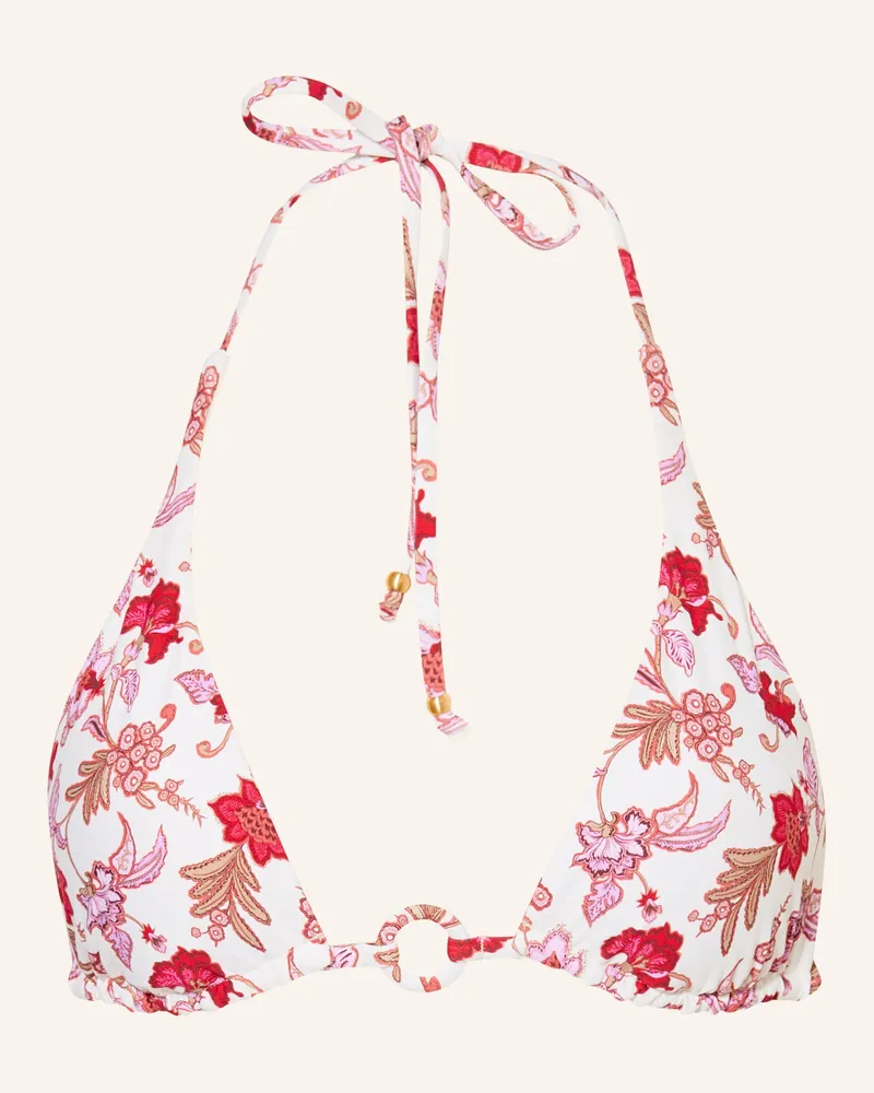 Seafolly Australia Triangel-Bikini-Top Summer Chintz rosa Ecru