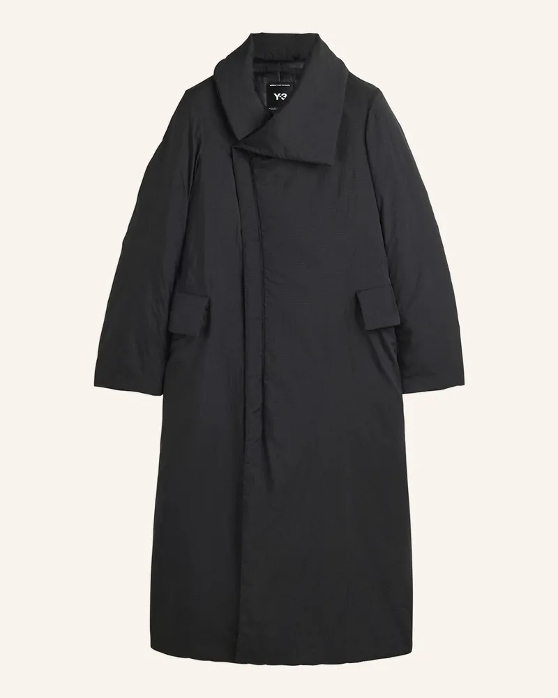Y-3 Y-3 Gefütterter Mantel schwarz Schwarz
