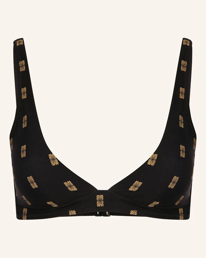 watercult Bralette-Bikini-Top Microcraft schwarz Schwarz